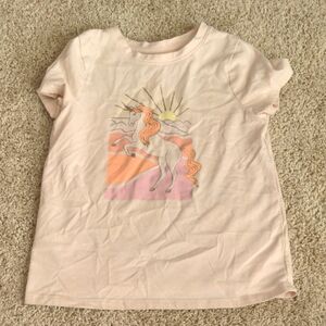 Cat & Jack Unicorn Graphic Tee - Light Pink